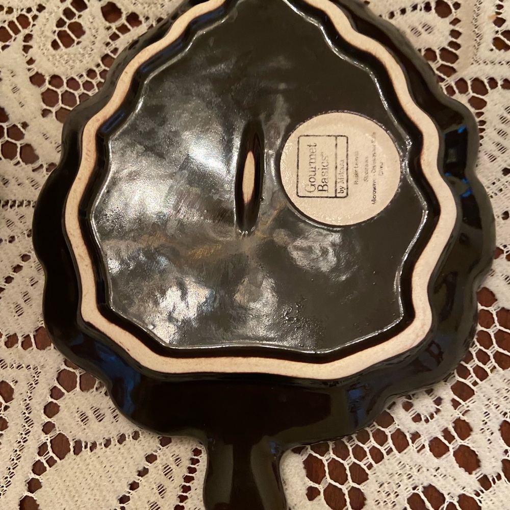 Set of 4 Leaf Desert Plates - Picture 4 of 5